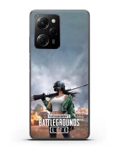 Чехол PUBG Lite силиконовый для Xiaomi Poco X5 Pro