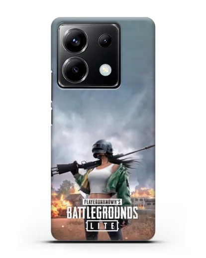 Чехол PUBG Lite силиконовый для Xiaomi Poco X6