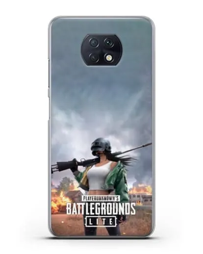 Чехол PUBG Lite силиконовый для Xiaomi Redmi Note 9T