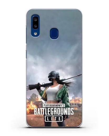 Чехол PUBG Lite силиконовый для Samsung Galaxy A20 [SM-A205FN]