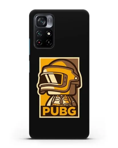 Чехол PUBG стикер силиконовый для Xiaomi Poco M4 Pro 5G