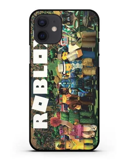 Чехол с дизайном Roblox (Роблокс) силиконовый для iPhone 12