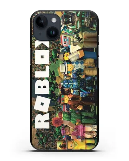 Чехол с дизайном Roblox (Роблокс) силиконовый для iPhone 14 Plus