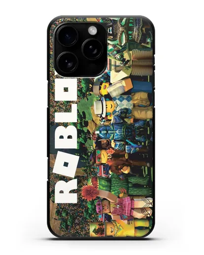 Чехол с дизайном Roblox (Роблокс) силиконовый для iPhone 16 Pro Max