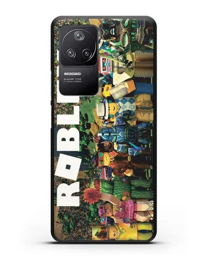 Чехол с дизайном Roblox (Роблокс) силиконовый для Xiaomi Poco F4