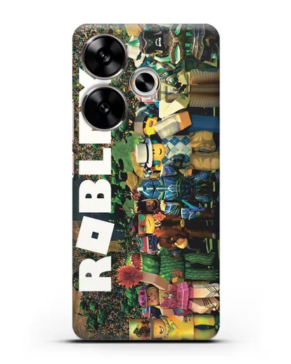 Чехол с дизайном Roblox (Роблокс) силиконовый для Xiaomi Poco F6