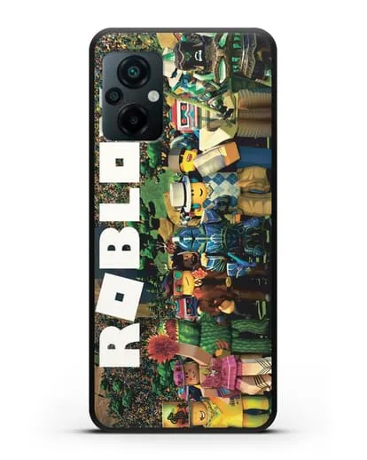 Чехол с дизайном Roblox (Роблокс) силиконовый для Xiaomi Poco M5
