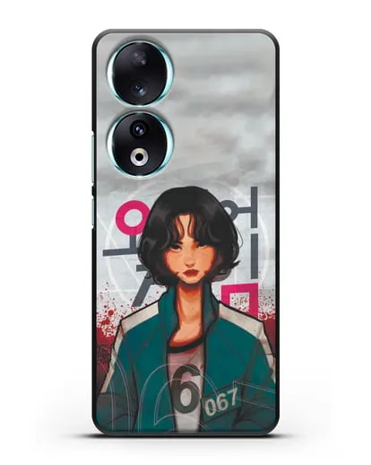 Чехол Игра в кальмара - Игрок 67 силиконовый для Honor 90