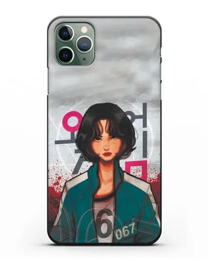 Чехол Игра в кальмара - Игрок 67 силиконовый для iPhone 11 Pro Max