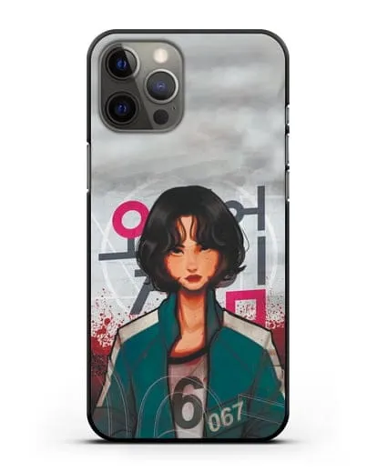 Чехол Игра в кальмара - Игрок 67 силиконовый для iPhone 12 Pro Max