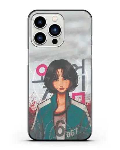 Чехол Игра в кальмара - Игрок 67 силиконовый для iPhone 13 Pro