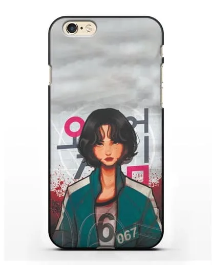 Чехол Игра в кальмара - Игрок 67 силиконовый для iPhone 6