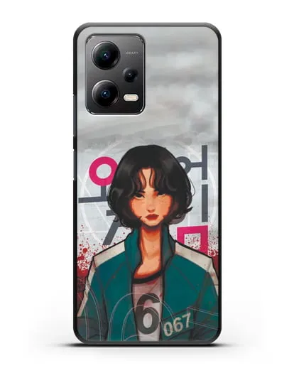 Чехол Игра в кальмара - Игрок 67 силиконовый для Xiaomi Poco X5