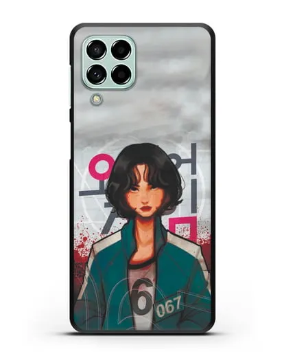 Чехол Игра в кальмара - Игрок 67 силиконовый для Samsung Galaxy M53 [SM-M536]