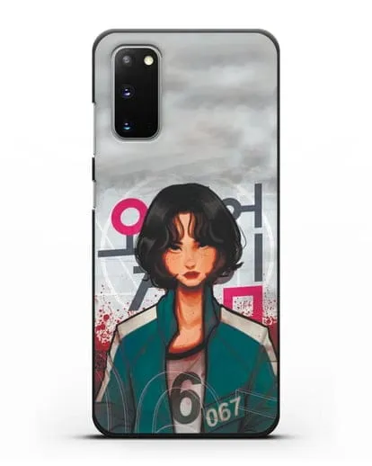 Чехол Игра в кальмара - Игрок 67 силиконовый для Samsung Galaxy S20 [SM-G980F]