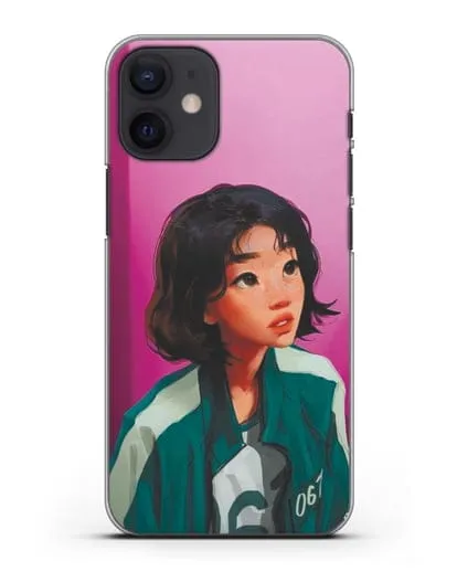 Чехол Игра в кальмара - Сэ Бёк силиконовый для iPhone 12 mini