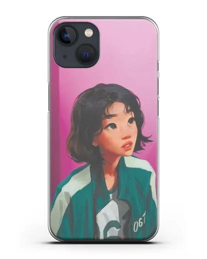 Чехол Игра в кальмара - Сэ Бёк силиконовый для iPhone 13