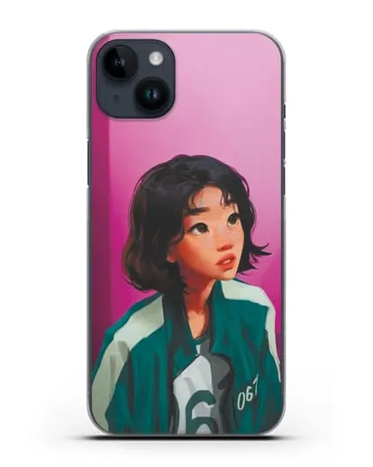 Чехол Игра в кальмара - Сэ Бёк силиконовый для iPhone 14 Plus