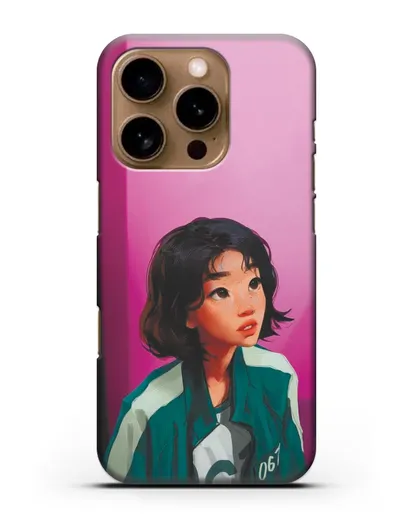 Чехол Игра в кальмара - Сэ Бёк силиконовый для iPhone 16 Pro