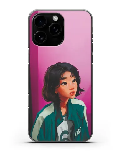 Чехол Игра в кальмара - Сэ Бёк силиконовый для iPhone 16 Pro Max