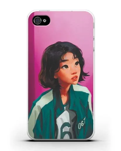 Чехол Игра в кальмара - Сэ Бёк силиконовый для iPhone 4/4s