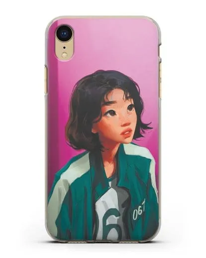 Чехол Игра в кальмара - Сэ Бёк силиконовый для iPhone XR