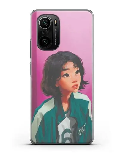 Чехол Игра в кальмара - Сэ Бёк силиконовый для Xiaomi Poco F3