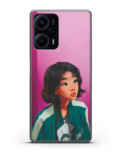 Чехол Игра в кальмара - Сэ Бёк силиконовый для Xiaomi Poco F5