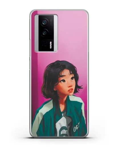 Чехол Игра в кальмара - Сэ Бёк силиконовый для Xiaomi Poco F5 Pro