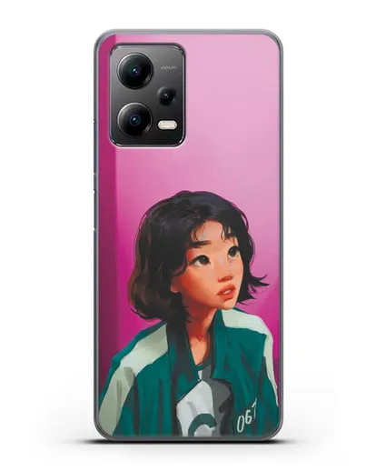 Чехол Игра в кальмара - Сэ Бёк силиконовый для Xiaomi Poco X5