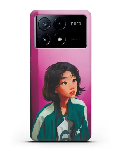 Чехол Игра в кальмара - Сэ Бёк силиконовый для Xiaomi Poco X6 Pro