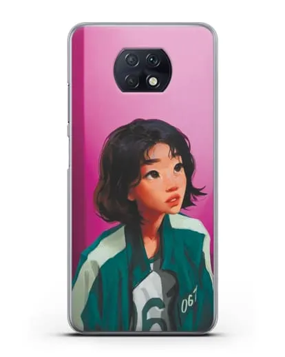 Чехол Игра в кальмара - Сэ Бёк силиконовый для Xiaomi Redmi Note 9T