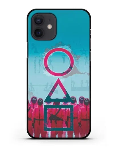 Чехол Игра в кальмара - Кальмар силиконовый для iPhone 12