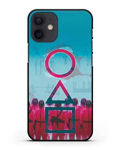 Чехол Игра в кальмара - Кальмар силиконовый для iPhone 12 mini