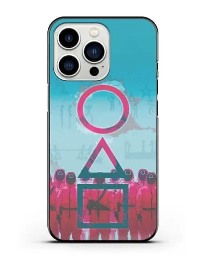 Чехол Игра в кальмара - Кальмар силиконовый для iPhone 13 Pro