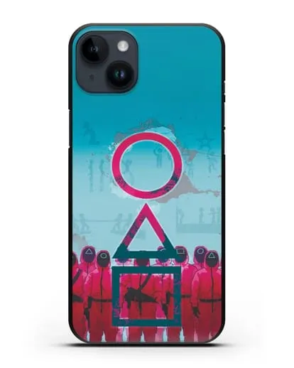 Чехол Игра в кальмара - Кальмар силиконовый для iPhone 14 Plus