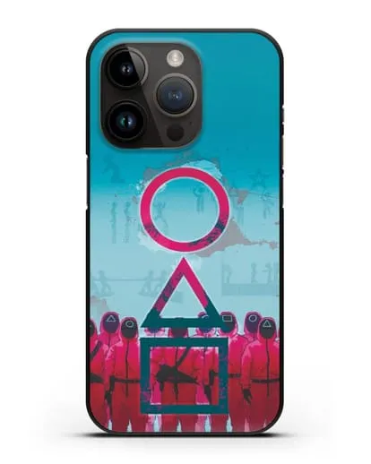 Чехол Игра в кальмара - Кальмар силиконовый для iPhone 14 Pro