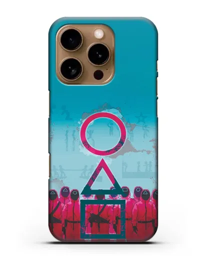 Чехол Игра в кальмара - Кальмар силиконовый для iPhone 16 Pro