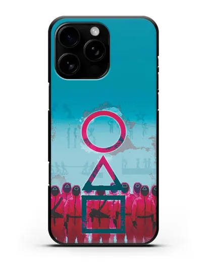 Чехол Игра в кальмара - Кальмар силиконовый для iPhone 16 Pro Max