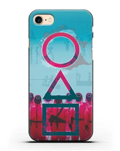 Чехол Игра в кальмара - Кальмар силиконовый для iPhone 7