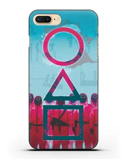 Чехол Игра в кальмара - Кальмар силиконовый для iPhone 7 Plus