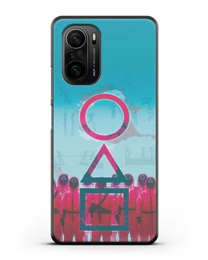 Чехол Игра в кальмара - Кальмар силиконовый для Xiaomi Poco F3