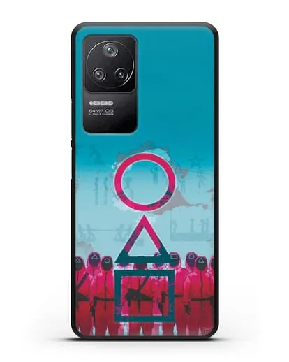 Чехол Игра в кальмара - Кальмар силиконовый для Xiaomi Poco F4