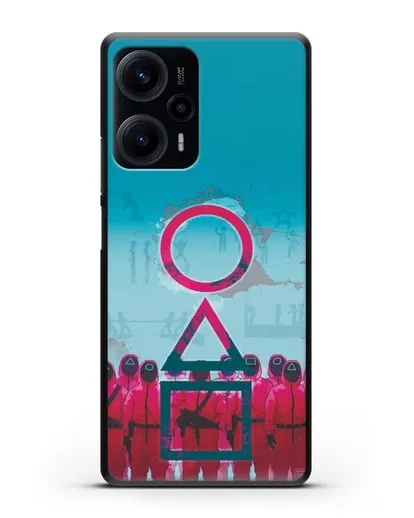 Чехол Игра в кальмара - Кальмар силиконовый для Xiaomi Poco F5