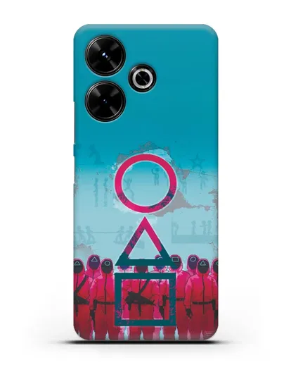 Чехол Игра в кальмара - Кальмар силиконовый для Xiaomi Poco M6