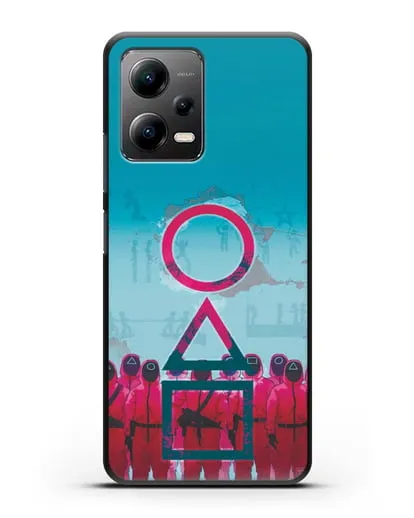 Чехол Игра в кальмара - Кальмар силиконовый для Xiaomi Poco X5