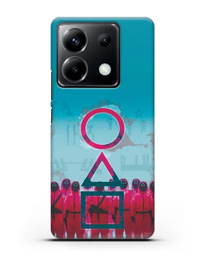 Чехол Игра в кальмара - Кальмар силиконовый для Xiaomi Poco X6