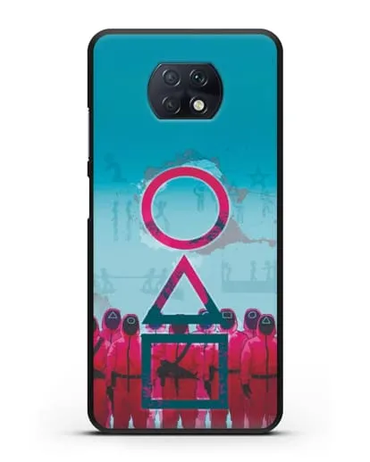 Чехол Игра в кальмара - Кальмар силиконовый для Xiaomi Redmi Note 9T