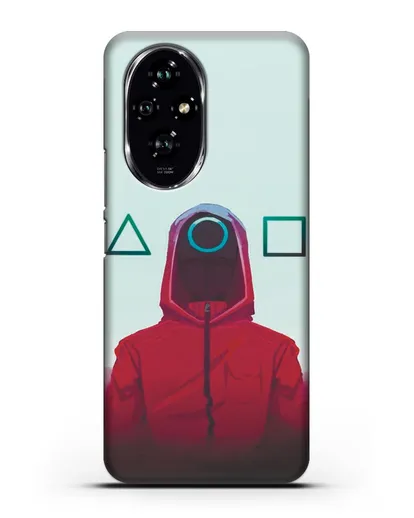 Чехол Игра в кальмара - Солдат круг силиконовый для Honor 200