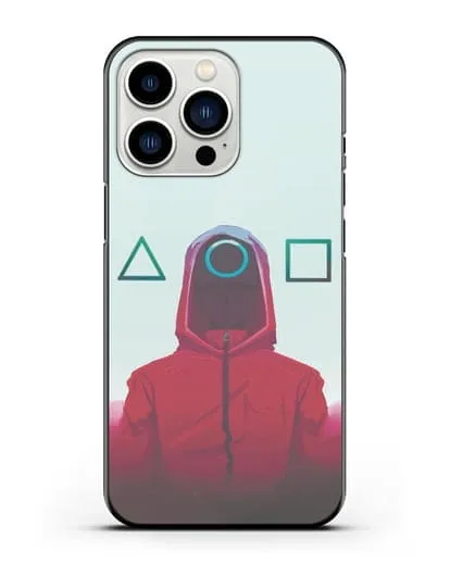 Чехол Игра в кальмара - Солдат круг силиконовый для iPhone 13 Pro